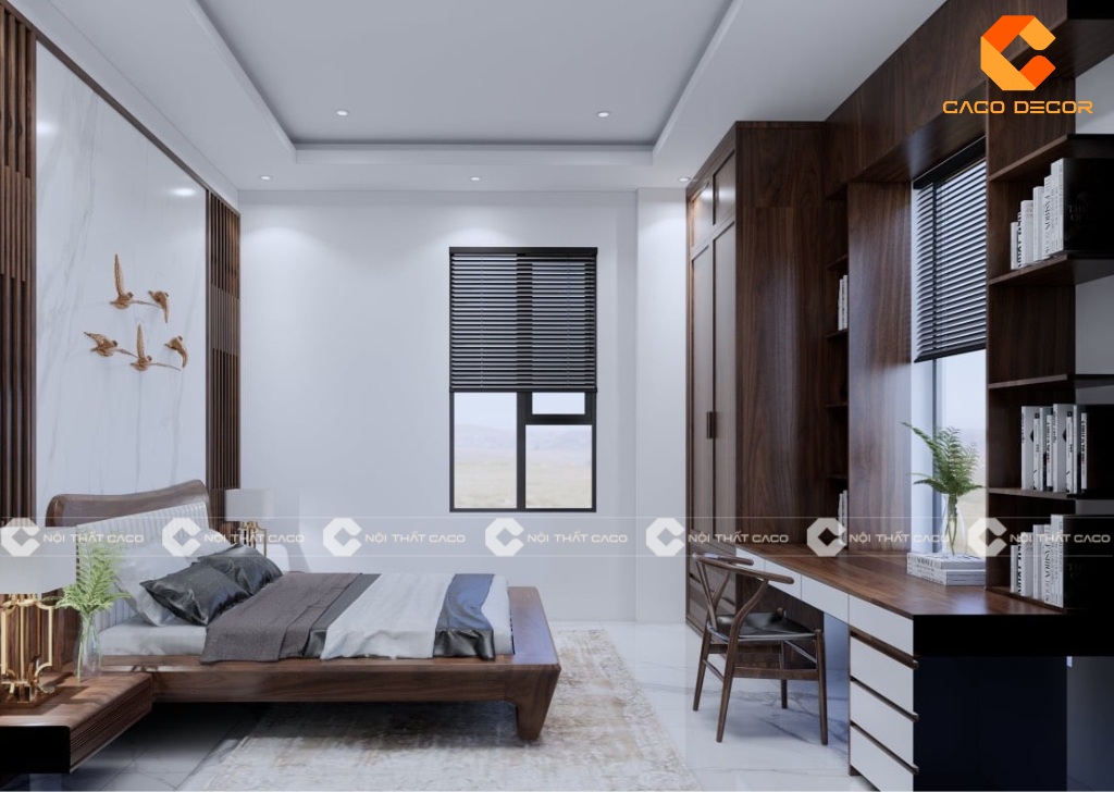 Mẫu 09 trong BST combo phòng ngủ gỗ tự nhiên tại CaCo