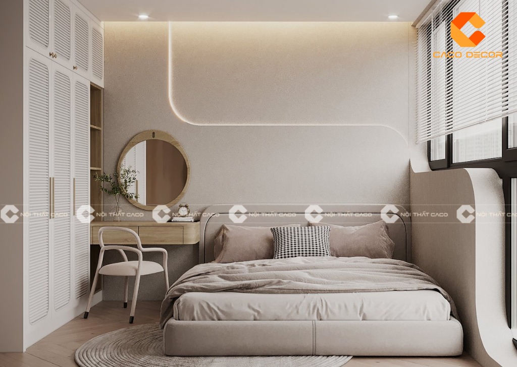 Decor phòng ngủ 15m2 theo phong cách tối giản 