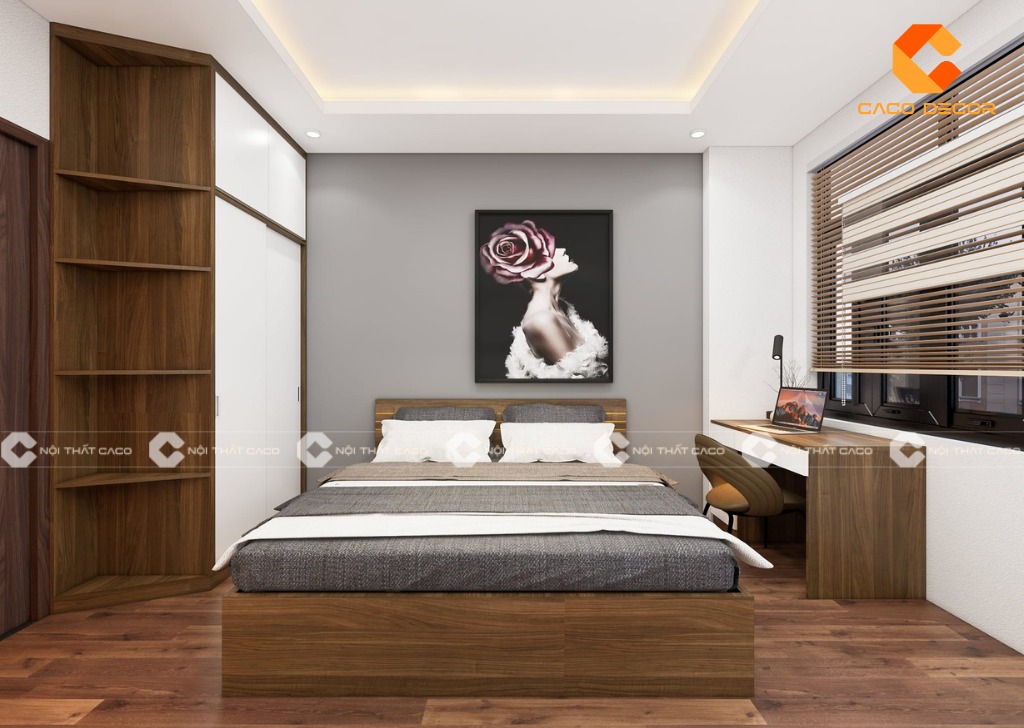 Mẫu decor phòng ngủ 15m2 tiện nghi, ấn tượng
