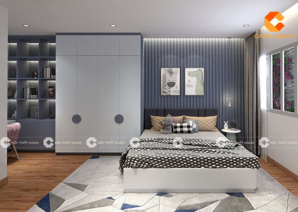 Mẫu 15 decor phòng ngủ 15m2 thiết kế bởi CaCo