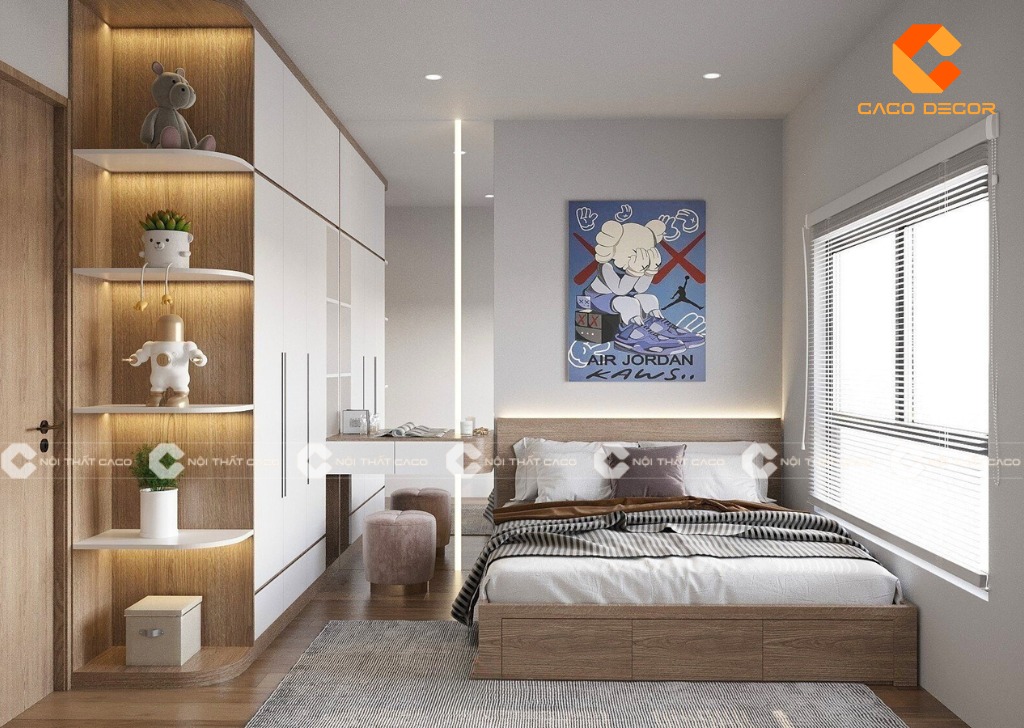 Trọn bộ nội thất phòng ngủ gỗ công nghiệp cao câp