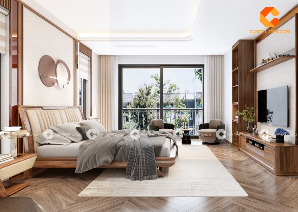 Mẫu 04 về thiết kế phòng ngủ sang trọng bởi Nội Thất CaCo