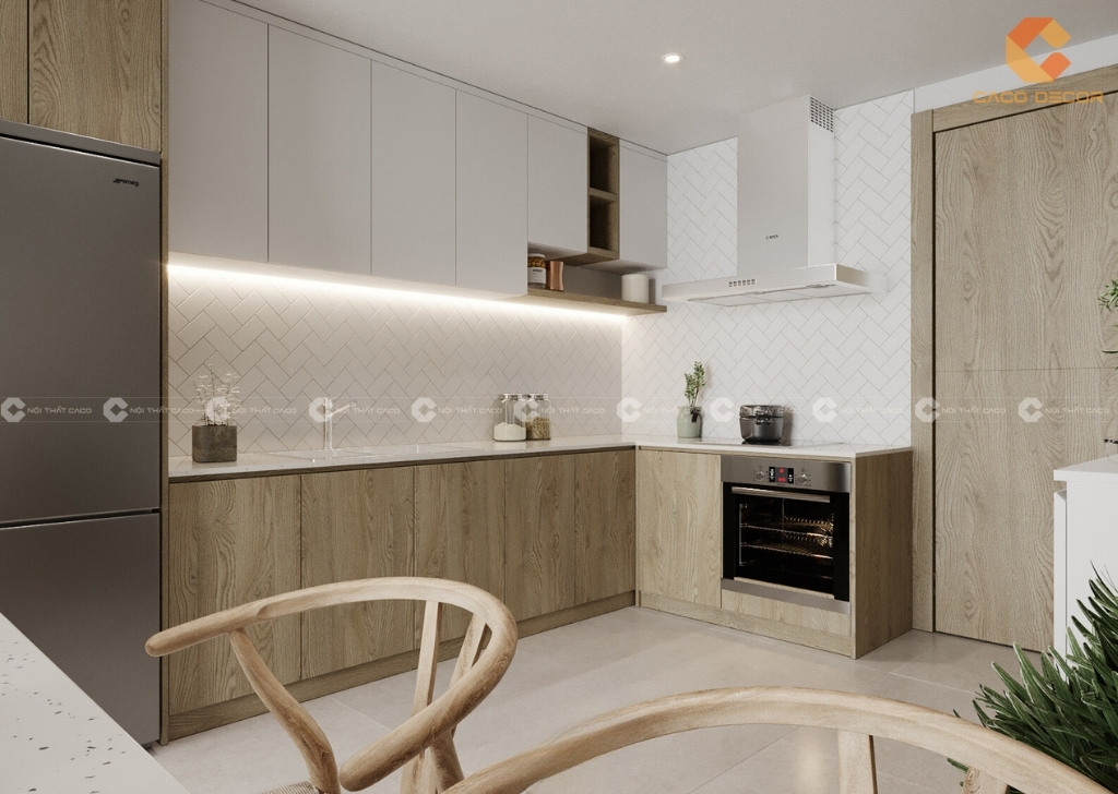 Tủ bếp không gian nhỏ