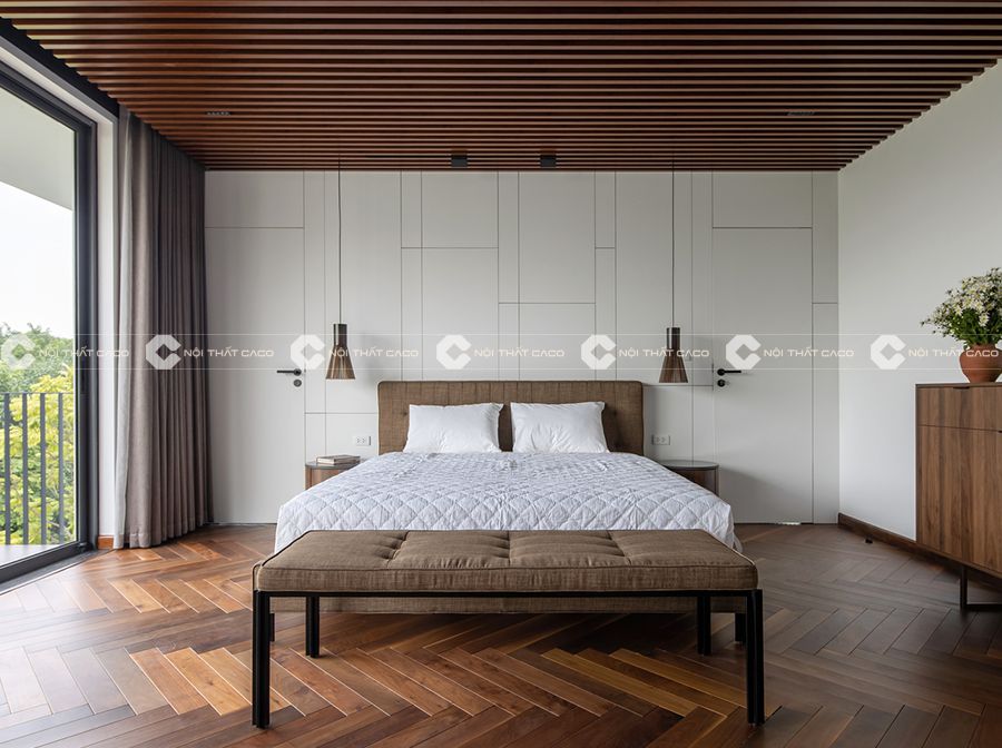 Top 10 mẫu thiết kế thi công nội thất phòng ngủ đẹp cho vợ chồng mới cưới 14