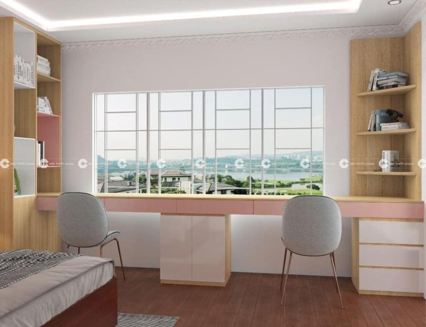 Thiết kế thi công nội thất phòng ngủ đẹp theo phong cách hiện đại tại Quận 7 4