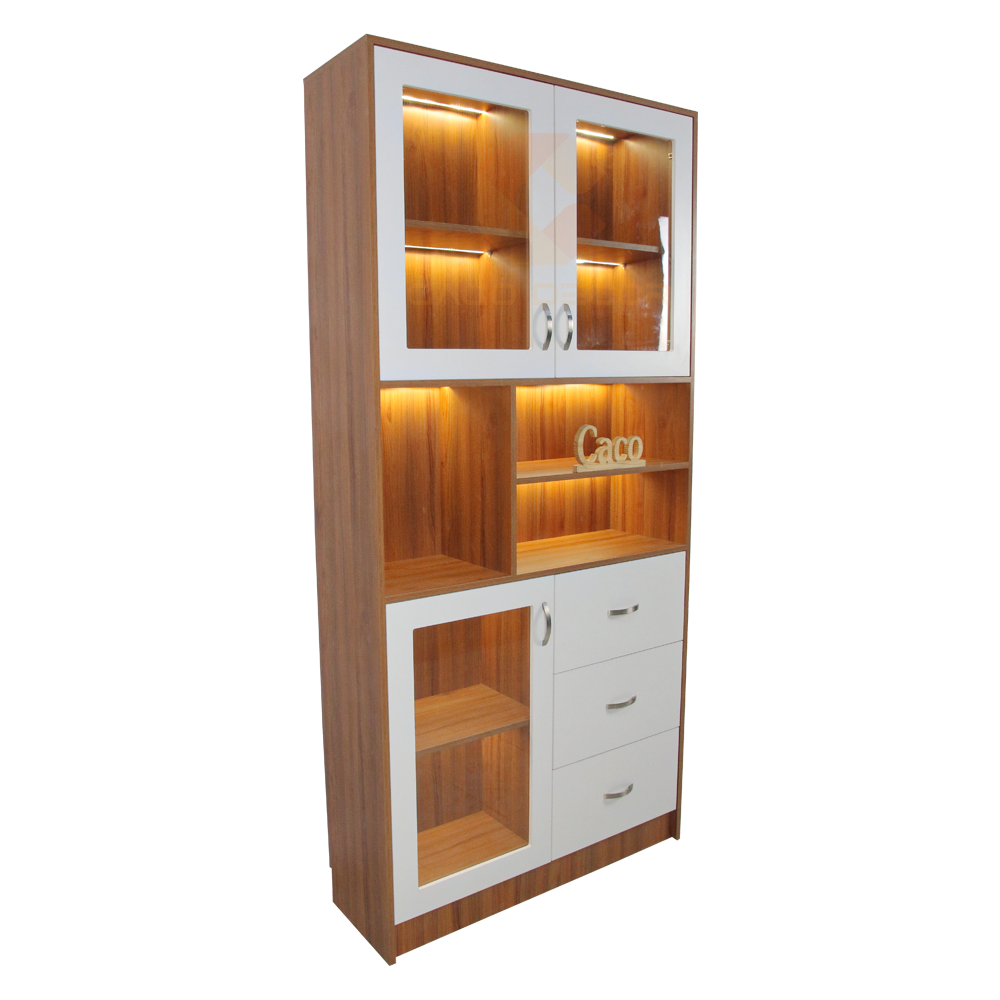 Tủ Rượu Gỗ MDF Có Đèn Led 1