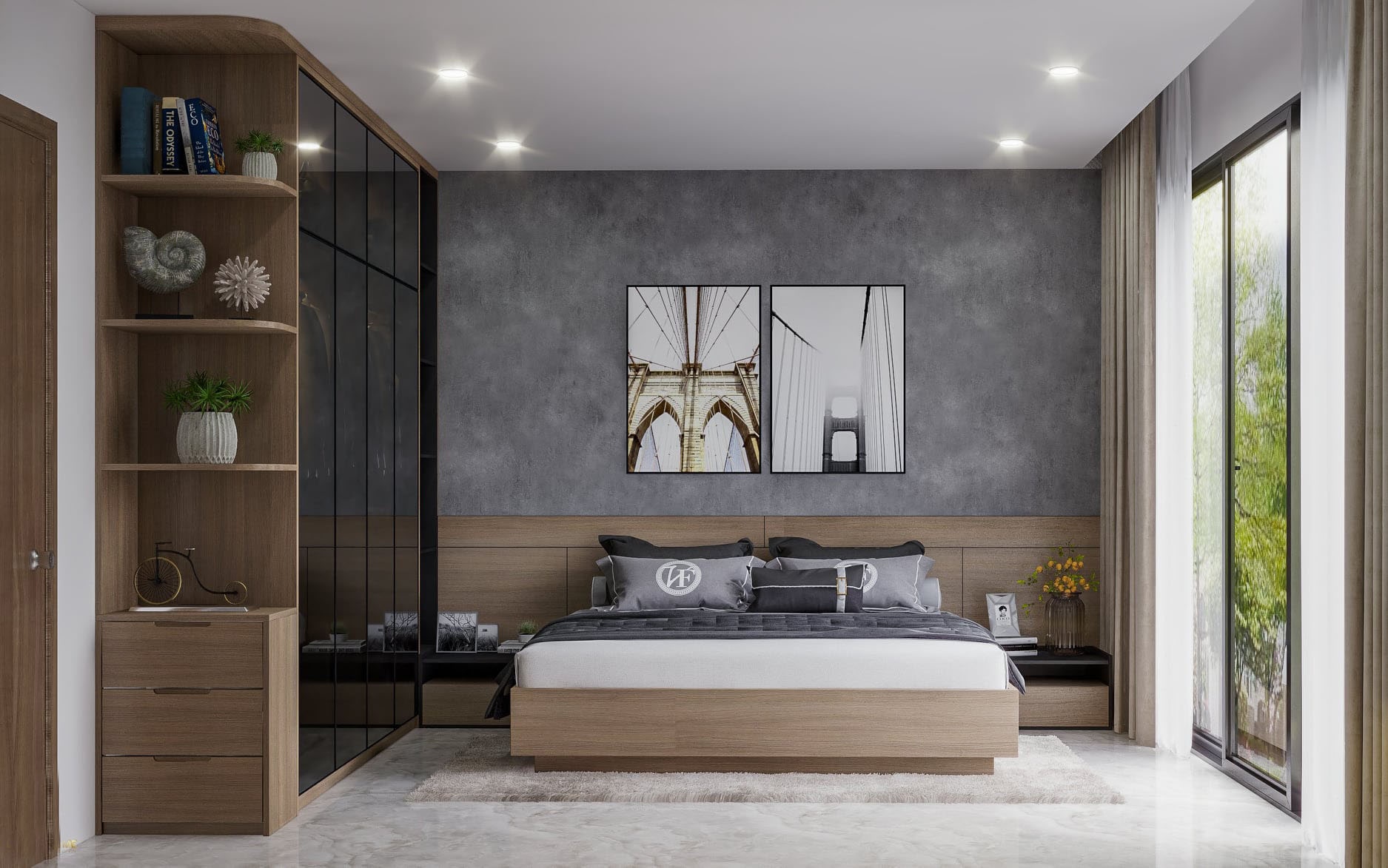 Combo Phòng Ngủ Gỗ Công Nghiệp MDF Cao Cấp - CBPN77 2