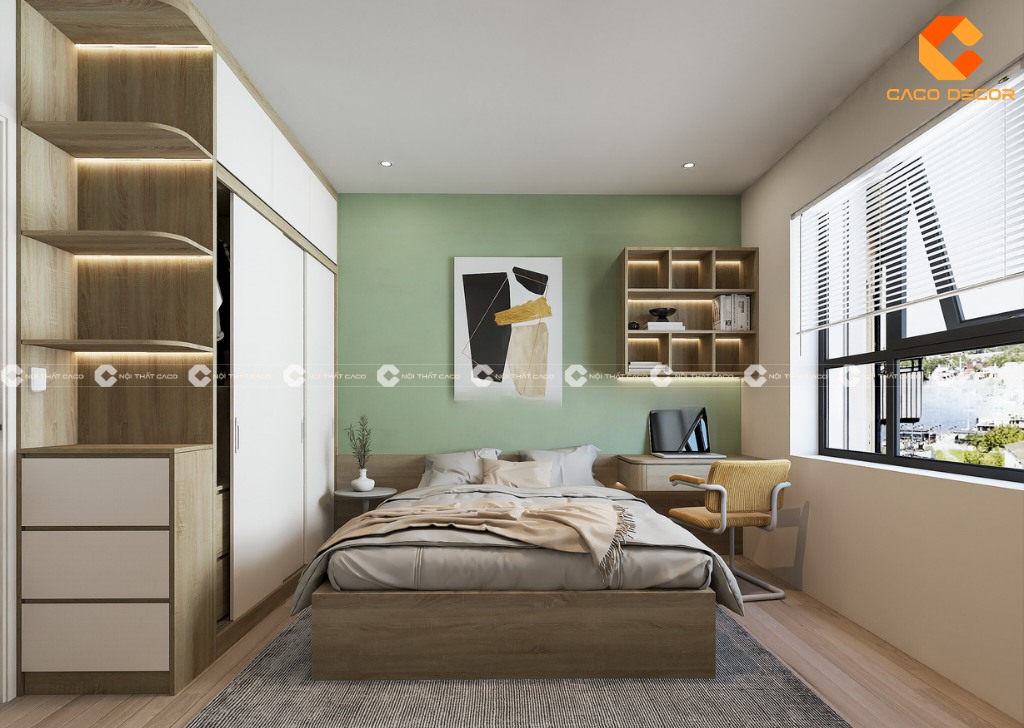 Mẫu 10m2 - Thiết kế phòng ngủ nhỏ tiện ích