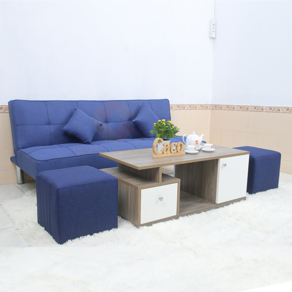 Bộ bàn ghế sofa bed CaCo mang đến một nơi nghỉ ngơi, thư giãn lý tưởng sau những giây phút làm việc căng thẳng