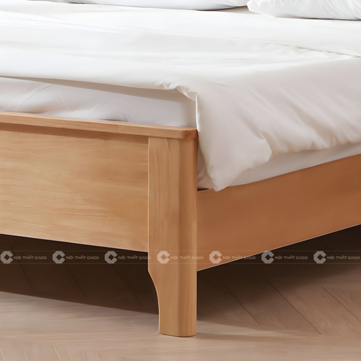 Giường ngủ gỗ tự nhiên quý phái trang nhã