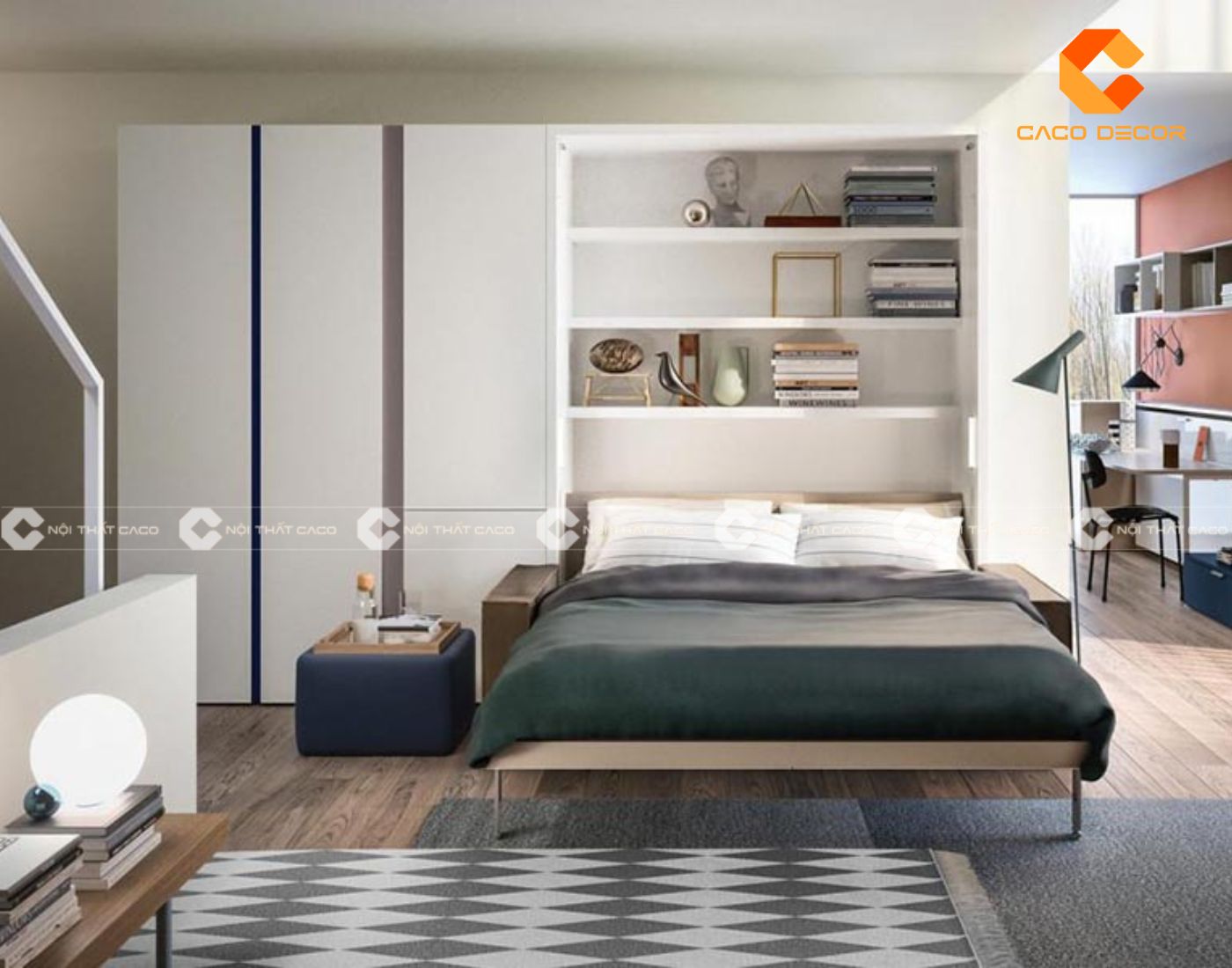Giường gỗ thông minh đa năng giúp tiết kiệm tối đa không gian 10