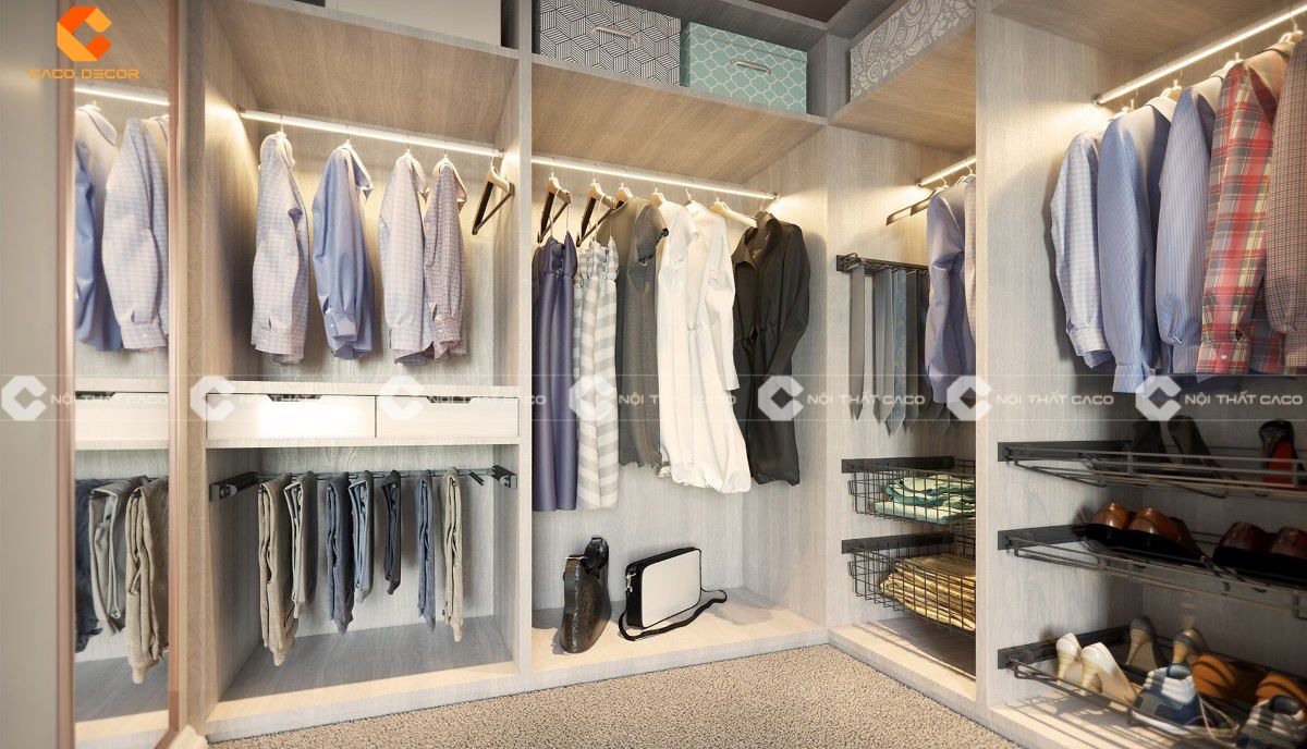 Tủ quần áo thông minh nhiều tầng loại lớn phù hợp cho các hộ gia đình