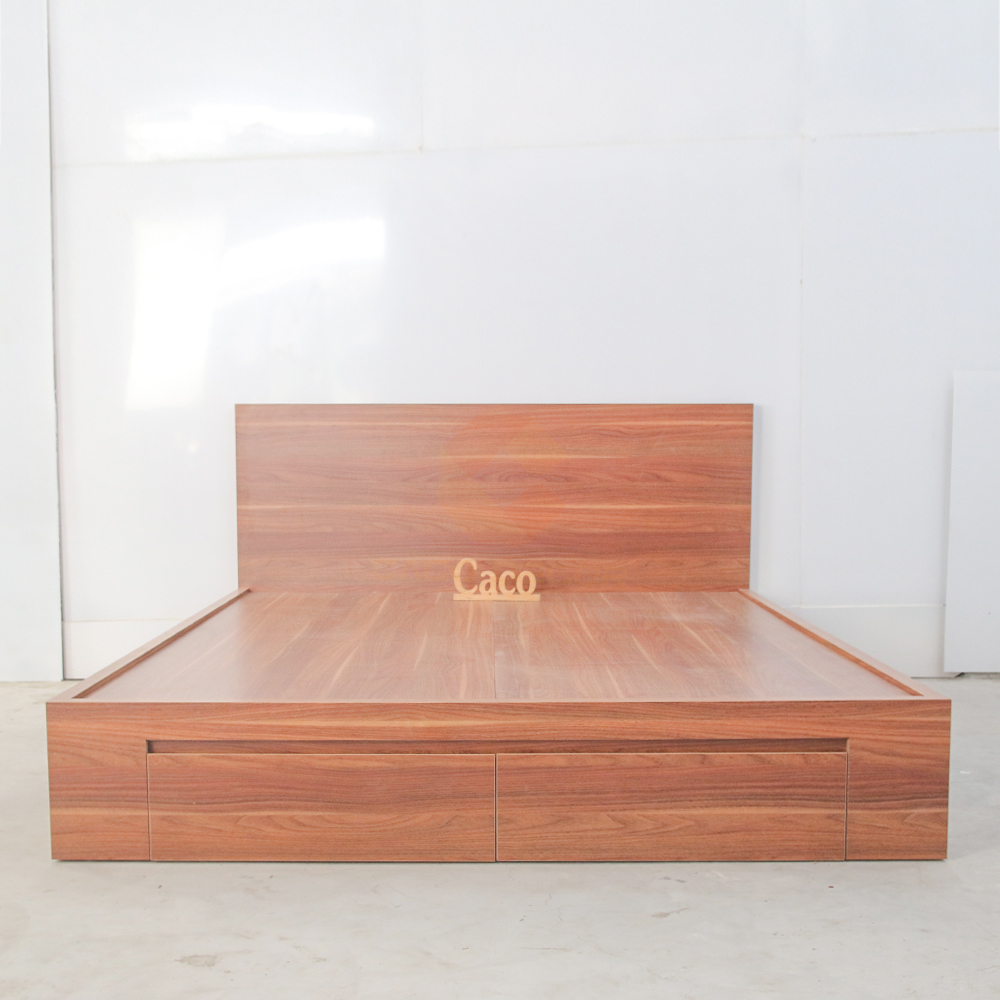 Giường ngủ gỗ MDF dạng hộp hiện đại