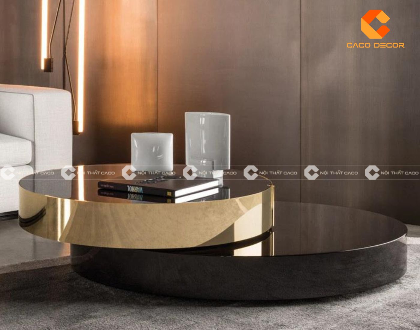 Bộ bàn trà đẹp xoay 360 độ
