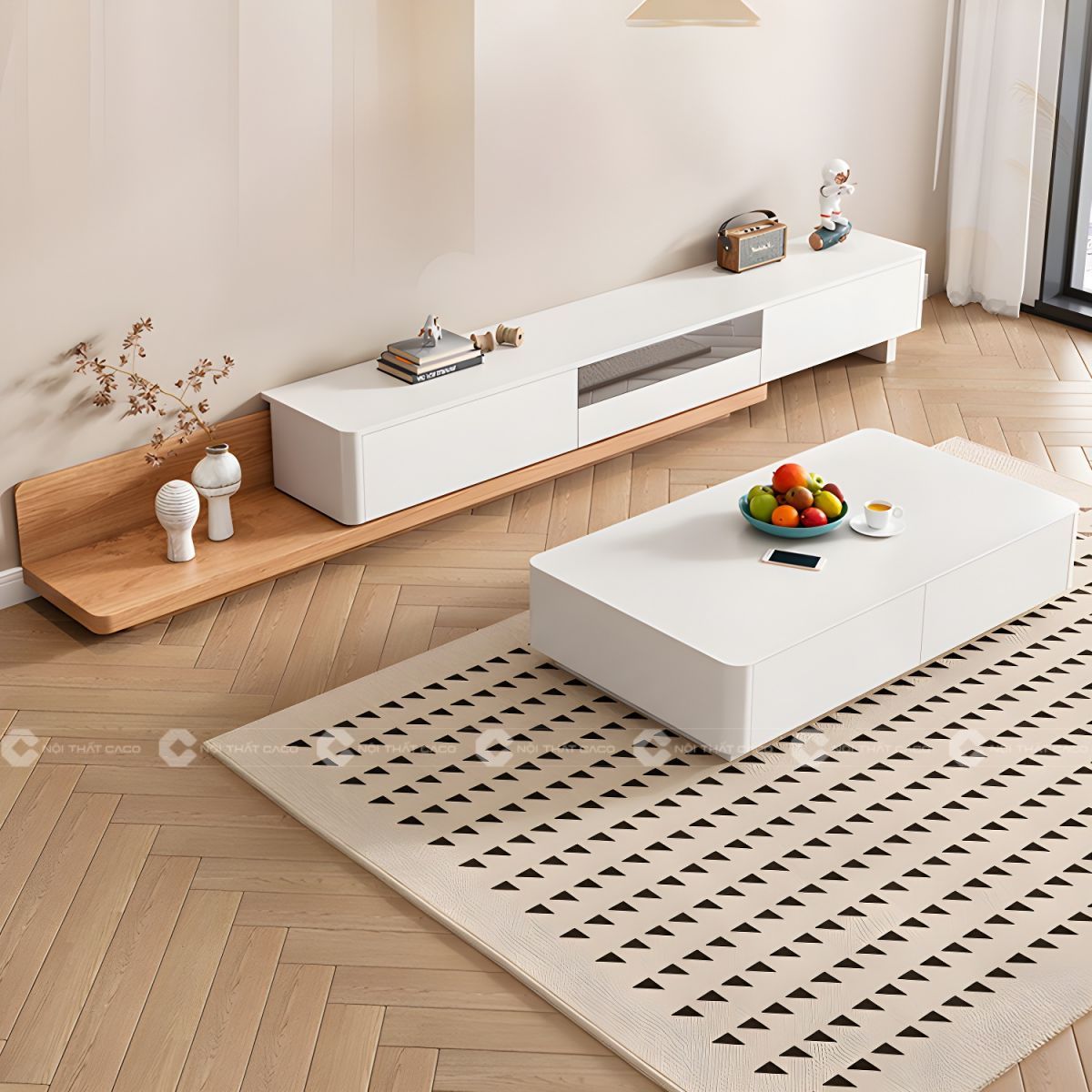 Kệ Tivi Gỗ Công Nghiệp MDF Thiết Kế Độc Đáo, Hiện Đại - KTV066 4