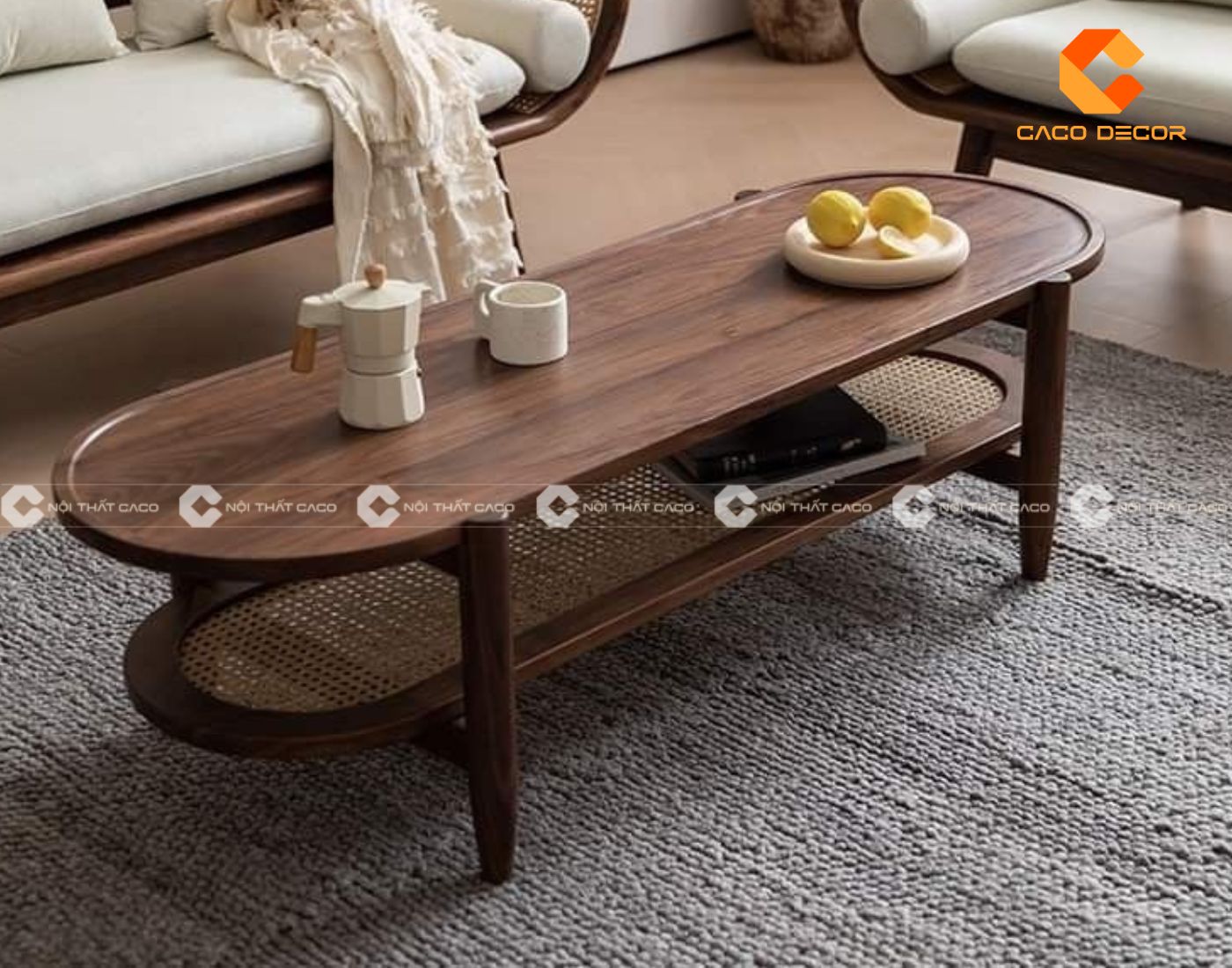Mẫu bàn trà gỗ đẹp, thiết kế tinh tế làm nổi bật phòng khách 10