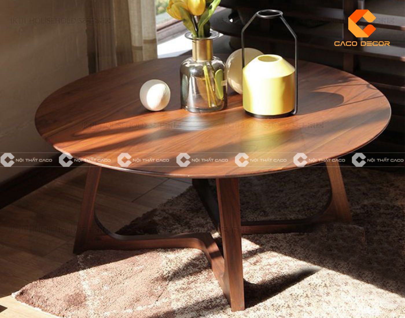 Mẫu bàn trà gỗ đẹp, thiết kế tinh tế làm nổi bật phòng khách 9