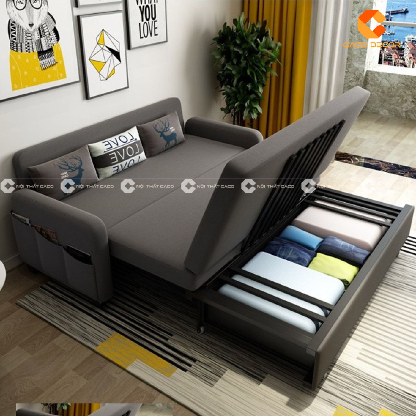 Sofa giường gấp thông minh - món nội thất đa năng, siêu tiện ích 1