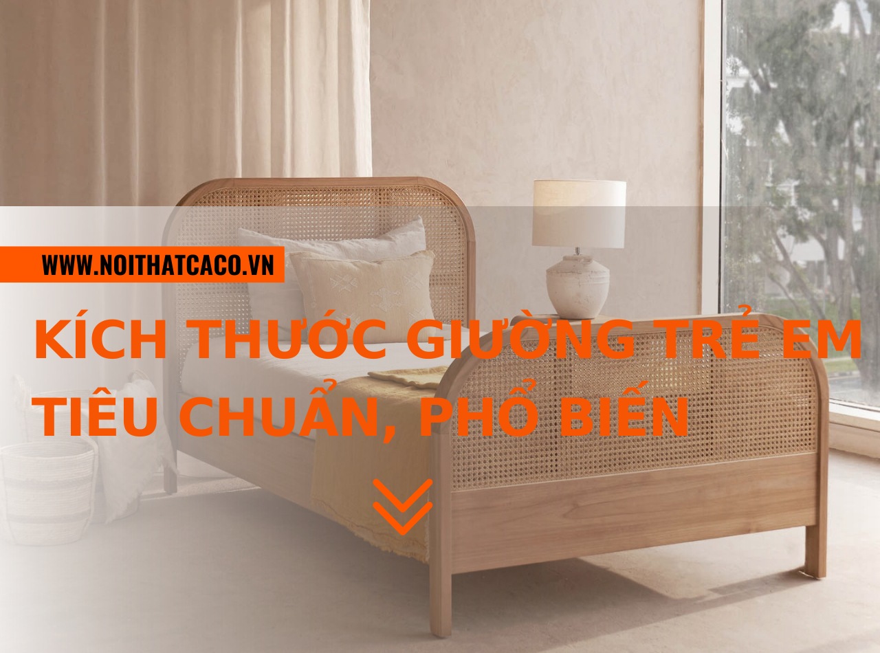 Kích thước giường trẻ em tiêu chuẩn, phổ biến hiện nay