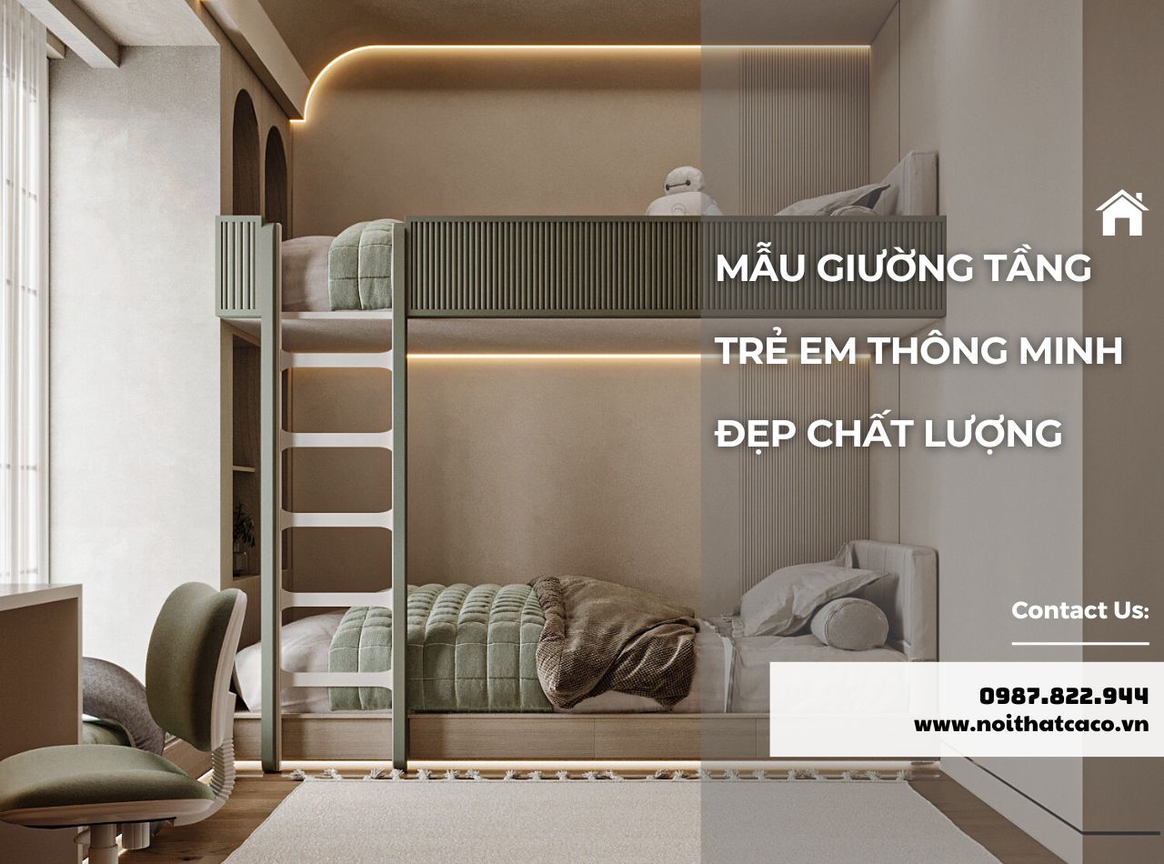 15+ Giường Tầng Trẻ Em Thông Minh Đẹp, Chất Lượng 2025