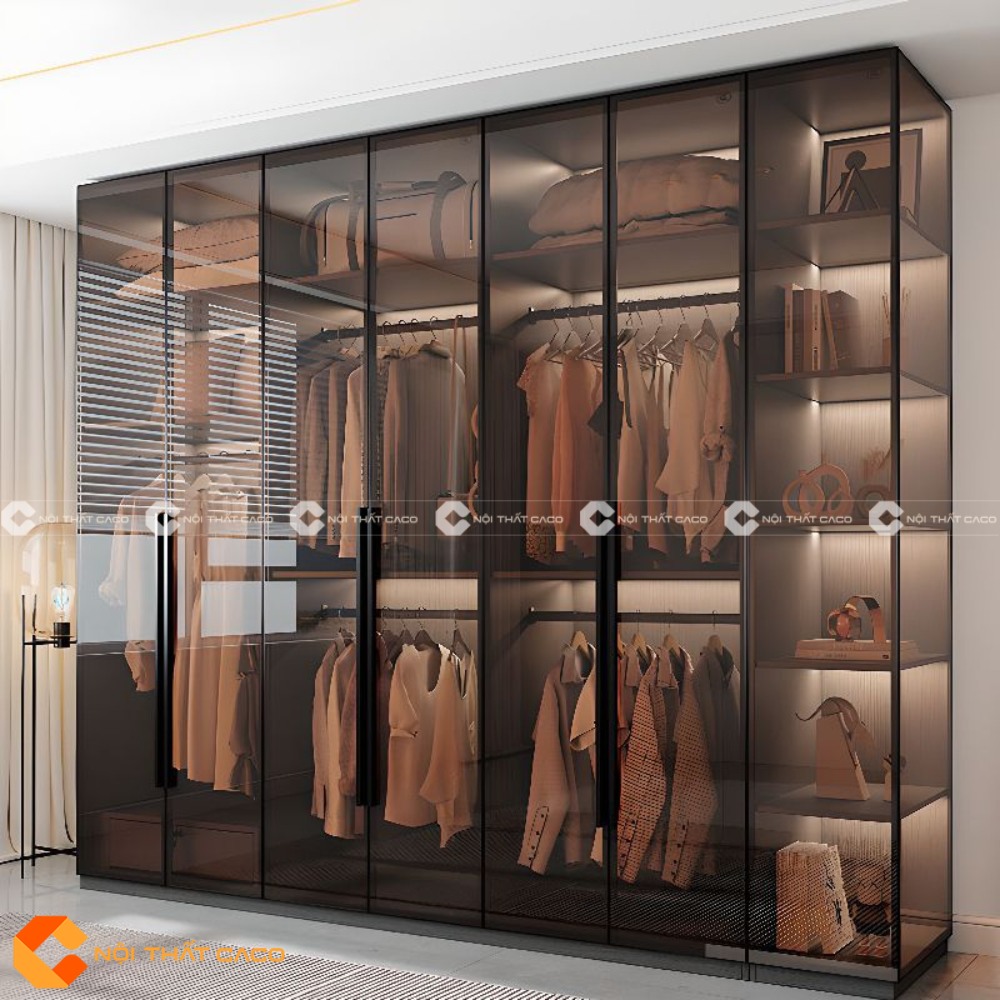 Tủ Áo Cánh Kính Thiết Kế Độc Đáo Hiện Đại Thanh Lịch - TAK091 
