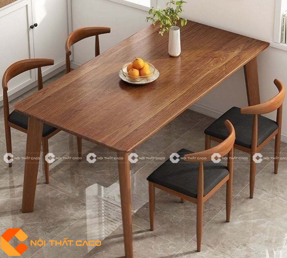 Bộ Bàn Ăn Gỗ Cao Su Tự Nhiên Bền Bỉ Với Thời Gian - BA028 