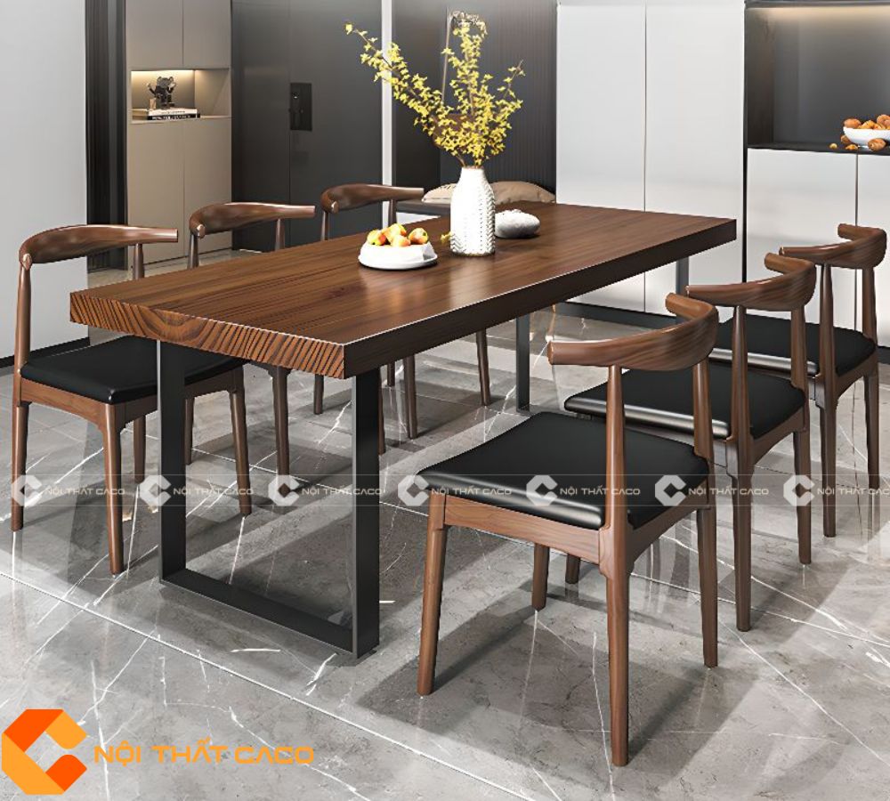 Bộ Bàn Ăn Gỗ Sồi Tự Nhiên Đa Năng Bền Đẹp Sang Trọng - BA042 