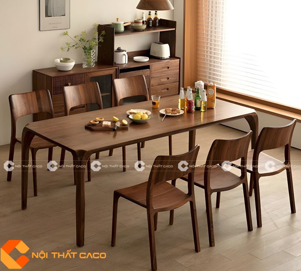Bộ Bàn Ăn Gỗ Sồi Tự Nhiên Tối Ưu Cho Không Gian Bếp - BA031 