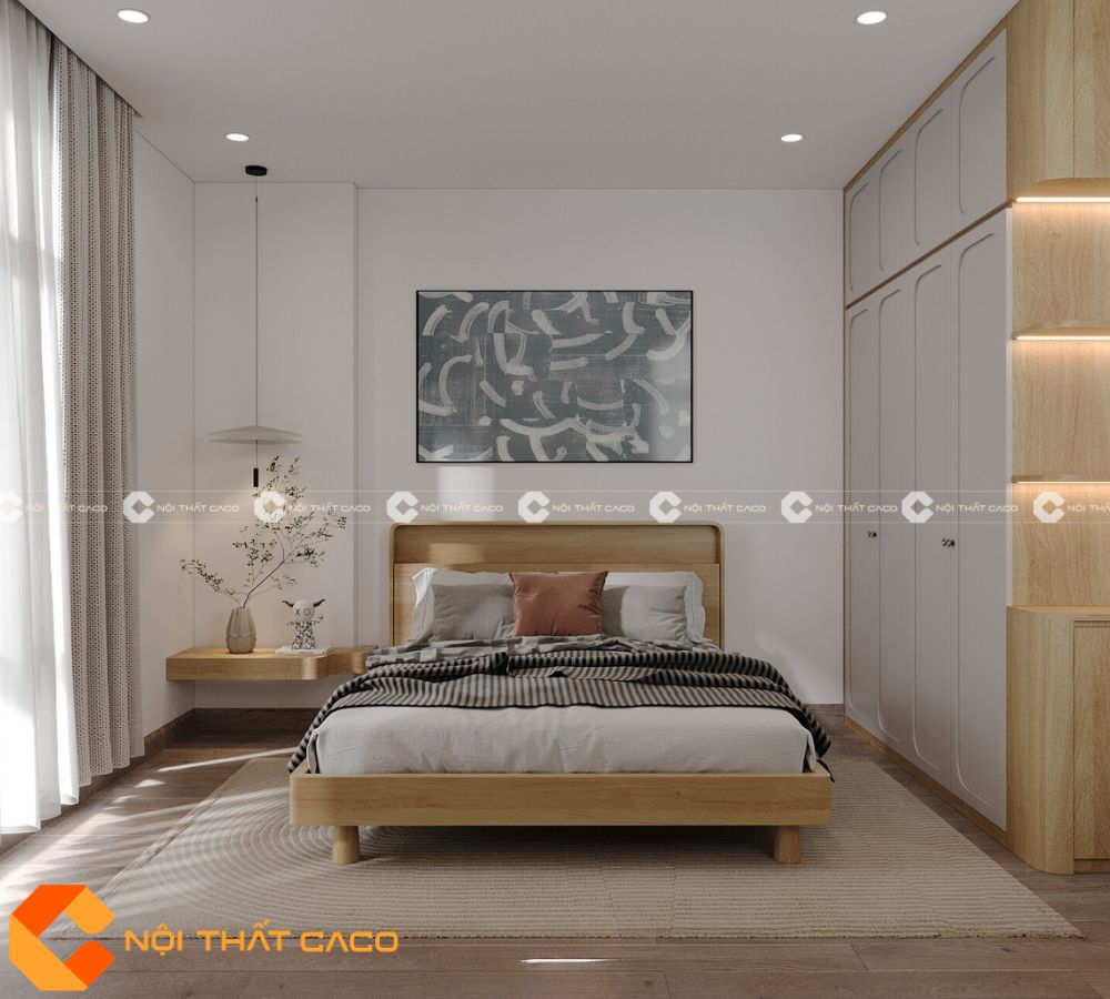 Bộ Combo Phòng Ngủ Gỗ Sồi Tự Nhiên Cao Cấp - PNTN058 