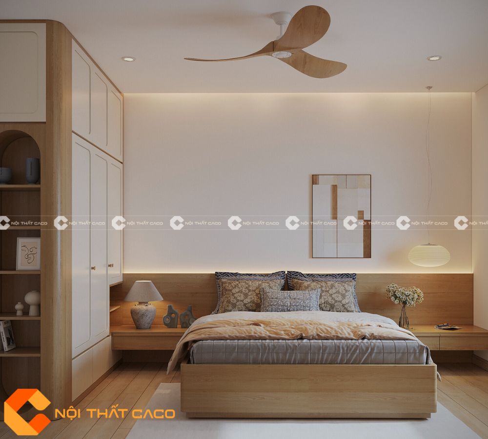 Bộ Combo Phòng Ngủ Gỗ Sồi Tự Nhiên Kiểu Tối Giản - PNTN061 
