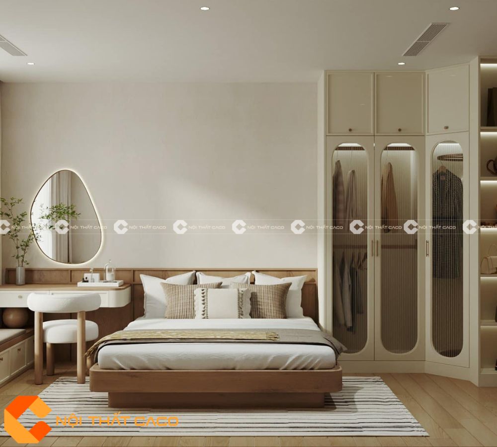 Bộ Combo Phòng Ngủ Gỗ Sồi Tự Nhiên Trang Nhã - PNTN073 