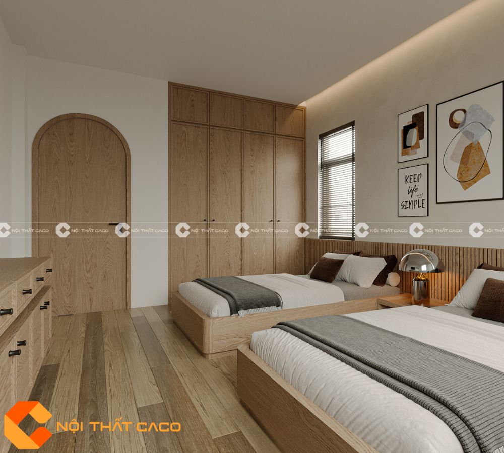 Bộ Combo Phòng Ngủ Gỗ Sồi Tự Nhiên Thanh Lịch - PNTN062 