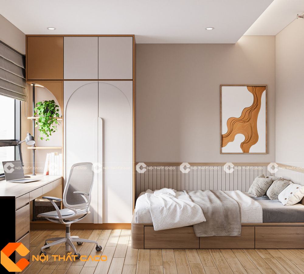 Combo Phòng Ngủ Kết Hợp Bàn Làm Việc Hiện Đại - CBPN110 