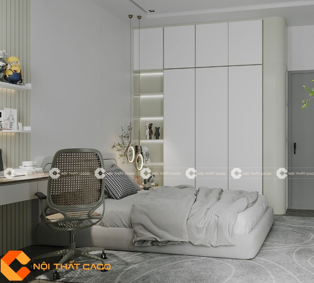 Combo Phòng Ngủ Tone Trắng Thiết Kế Sang Trọng  - CBPN146 