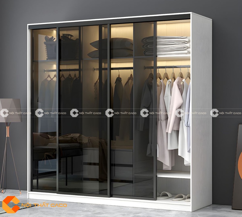 Tủ Áo Cánh Kính Thiết Kế Tối Ưu Không Gian Tiện Dụng - TAK075 