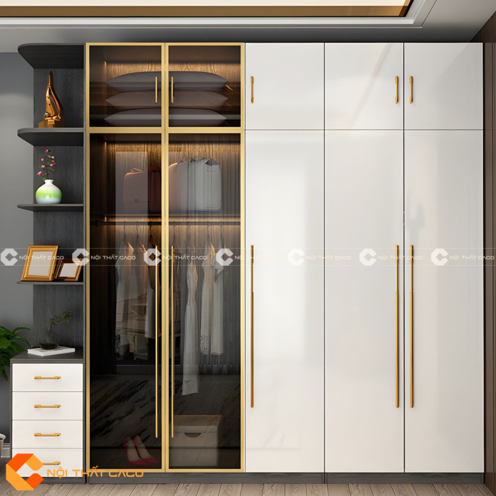 Tủ Áo Cánh Kính Phong Cách Hiện Đại Đẳng Cấp Tinh Tế - TAK080 