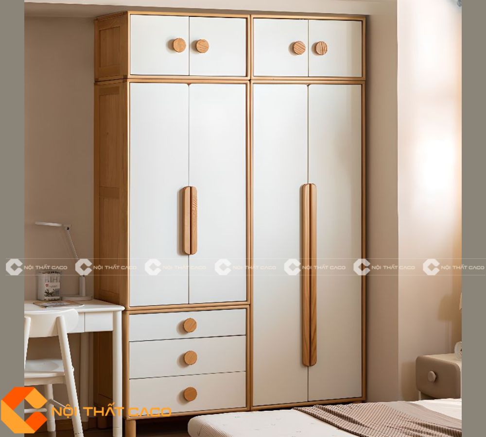 Tủ Áo Trẻ Em Thiết Kế Hiện Đại Thanh Lịch - TATE023 