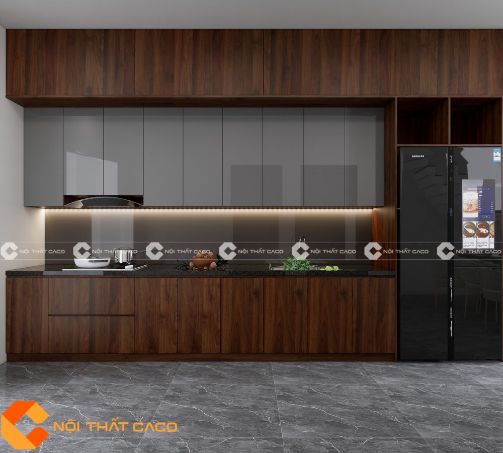 Tủ bếp MDF Chất Lượng Vượt Trội Cho Căn Bếp Hiện Đại- TBM070 