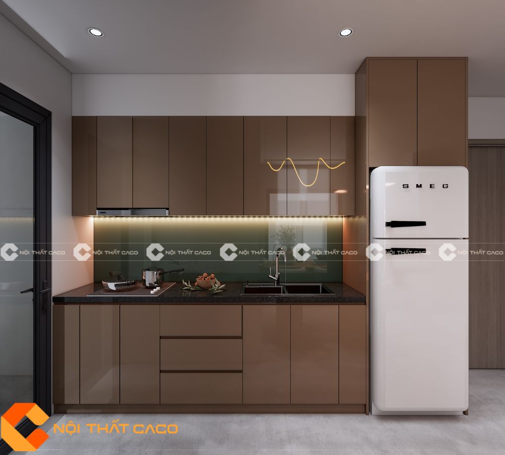 Tủ bếp MDF Cho Một Không Gian Đẳng Cấp Sang Trọng  -  TBM071 