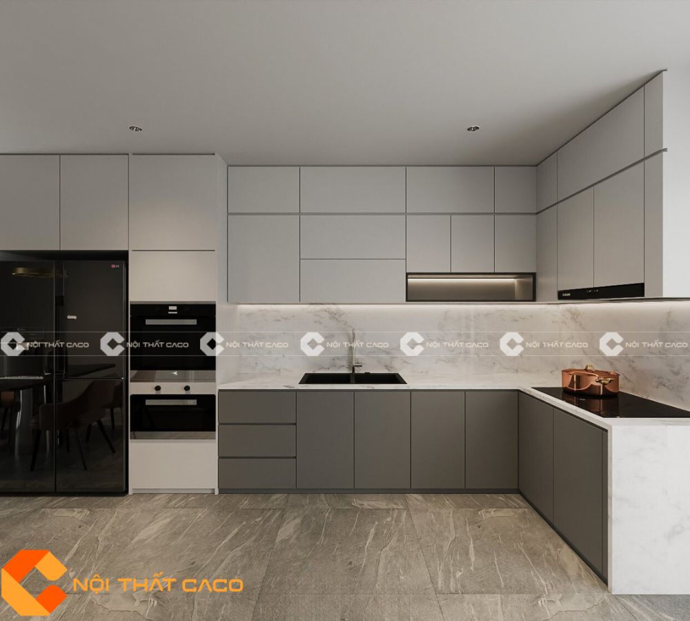 Tủ bếp MDF Chất Lượng Vượt Trội Và Thẩm Mỹ Cao - TBM073 