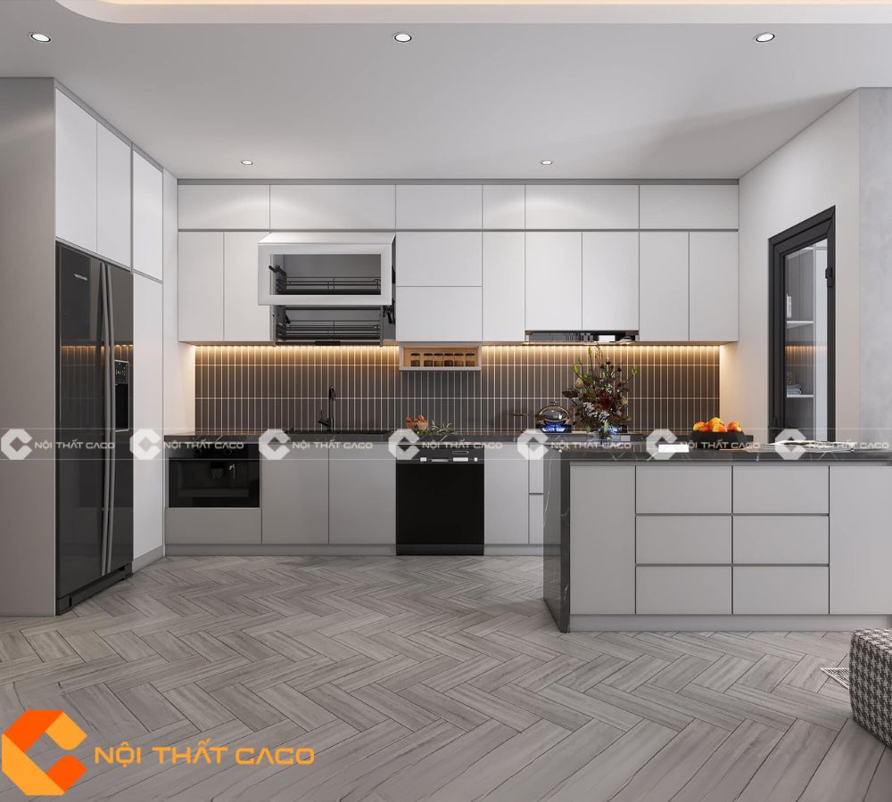 Tủ bếp MDF Lựa Chọn Cho Căn Bếp Hiện Đại Sang Trọng - TBM072  