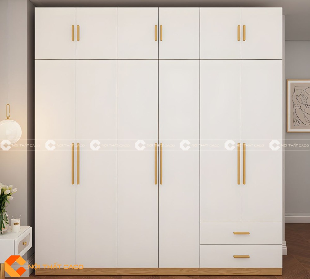 Tủ Quần Áo Gỗ Công Nghiệp Thiết Kế Hiện Đại Tinh tế - TAM080 