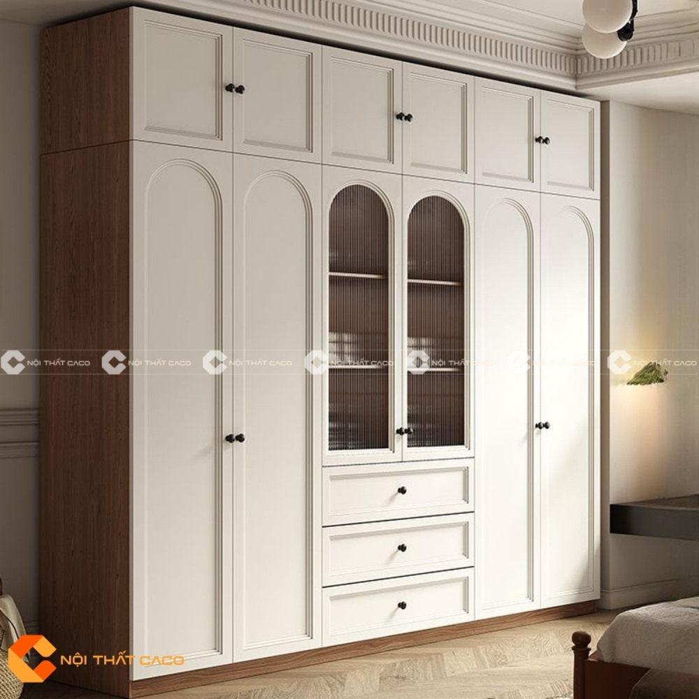 Tủ Quần Áo Gỗ MDF Thiết Kế Sang Trọng Thời Thượng - TAM068 