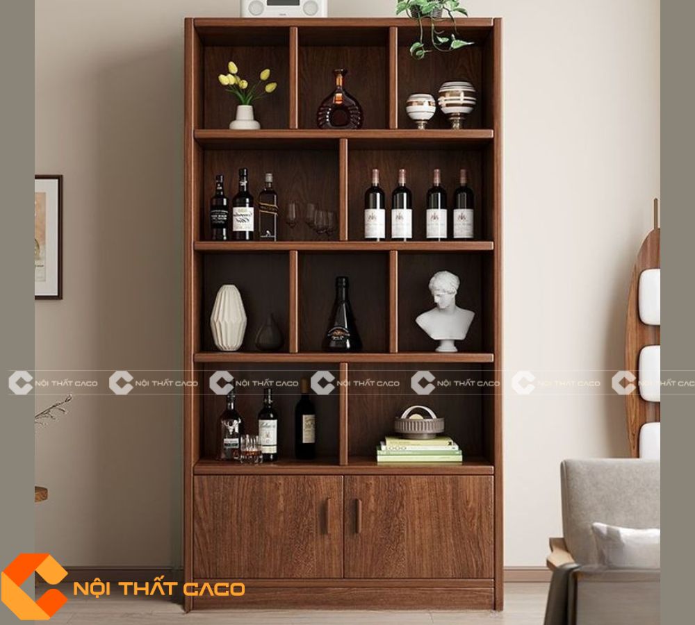 Tủ Rượu Gỗ MDF Thiết Kế Tối Giản Tinh Tế Sang Trọng - TR052 