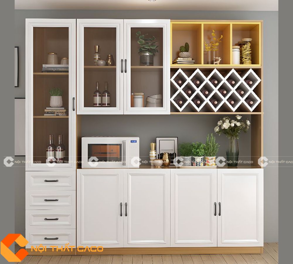 Tủ Rượu Gỗ MDF Phong Cách Năng Động Trẻ Trung Bền Bỉ - TR063 